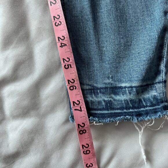 Aéropostale Cheeky Jegging Women’s Size 8 Blue Distressed Skinny Jeans Raw Hem - Picture 8 of 11